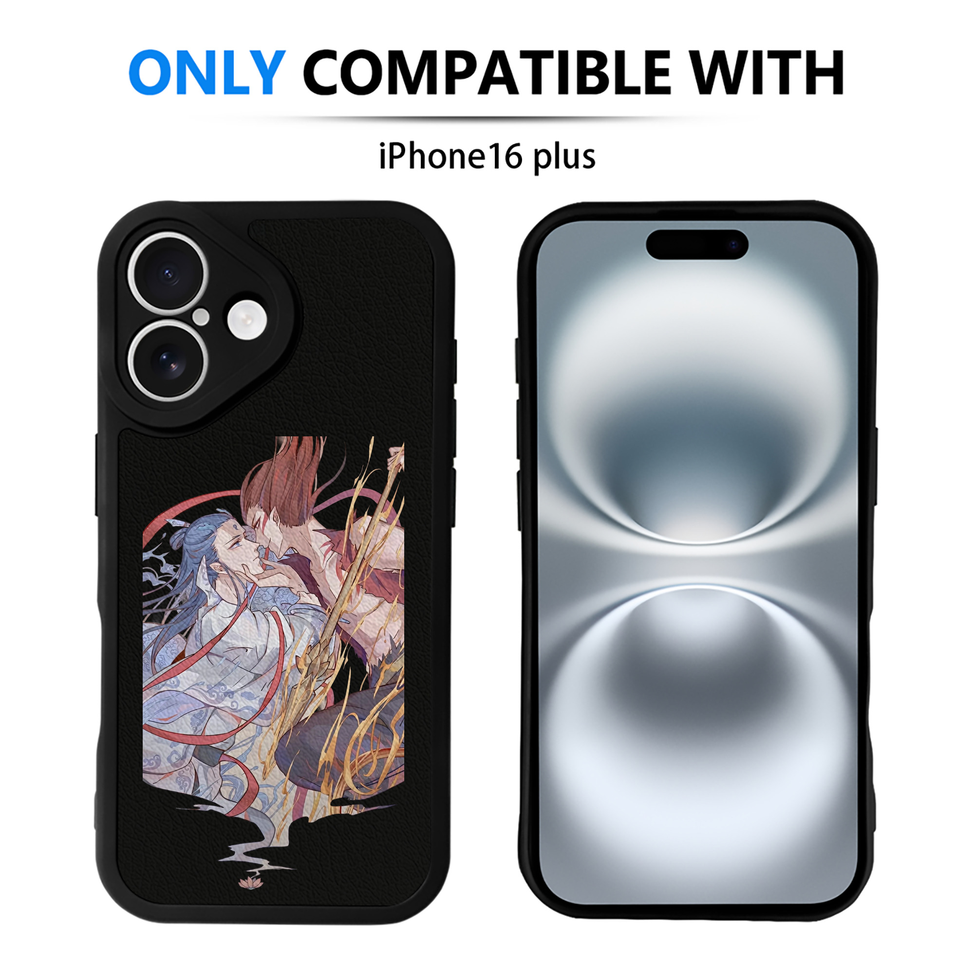 （画像用） Ne Zha 2 ナタ 魔童の大暴れ 【iPhone 16シリーズ対応】シリコンスマホケース（レザー調） 材質：シリコン
